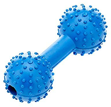 CLASSIC Pet Products Gummi Noppenhantel mit Glocke 110mm blau