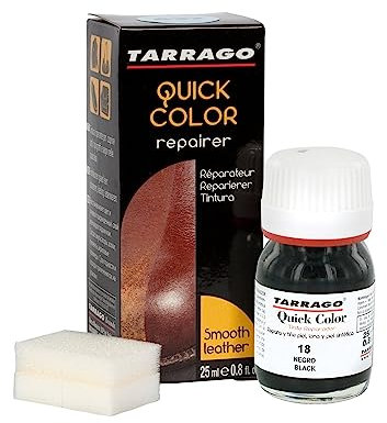 Tarrago | Quick Color 25 ml | Tinte Para Zapatos y Accesorios de Piel, Cuero Liso y Lona | Tintura de Secado Rápido Que Repara y Protege el Calzado de Pequeños Desgastes