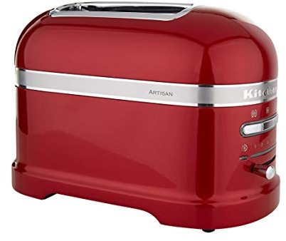 KitchenAid Artisan 2 Slot Electric Toaster 5KMT2204BCA (Candy Apple), for All sort of breads, Innovative 2-Slice Toaster
