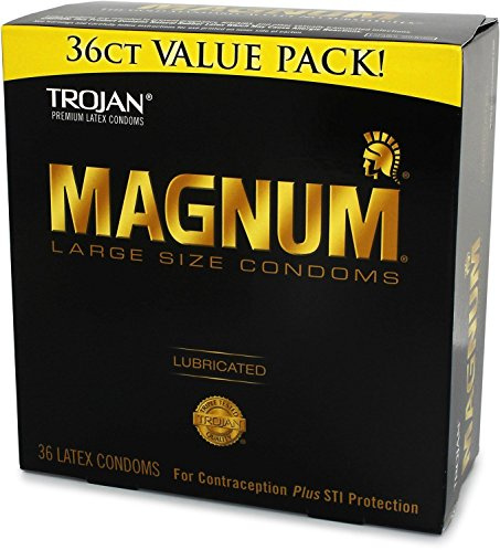 Trojan Condom Magnum Lubricated, 36 Count