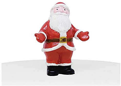 Anniversary House Official The Snowman™ Father Christmas Cake Topper, Sturdy Resin Material, Reusable Christmas Decoration, Luxury Boxed Raymond Briggs Keepsake, BX271
