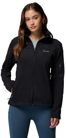 Columbia Fast Trek 2 Jacket, Giacca In Pile Con Cerniera Intera Donna, Black, L