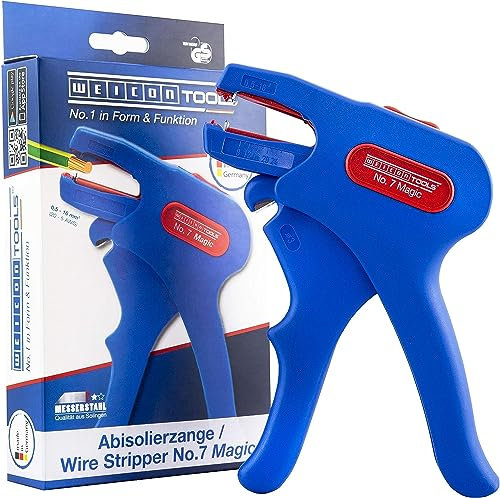 WEICON 7 No.7 Magic-Automatic Wire Stripper, Blue/Red, one Size, 51000007