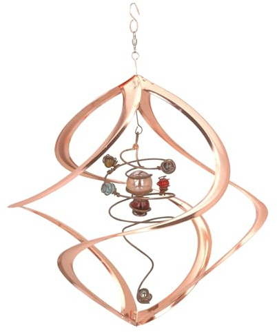 Red Carpet Studios Cosmix Copper Spiral Planet Wind Sculpture (31054)