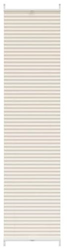 vidaXL Plissee Faltrollo Rollo Sichtschutz Jalousie Plisseerollo Klemmen 40x200cm Creme