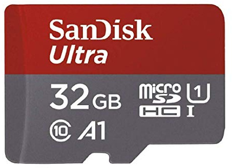 SanDisk Ultra - Tarjeta de Memoria Micro SDHC de 32 GB para cámara de acción, teléfonos Inteligentes y Drones con Rendimiento de aplicación A1 de hasta 98 MB/s Class10, U1
