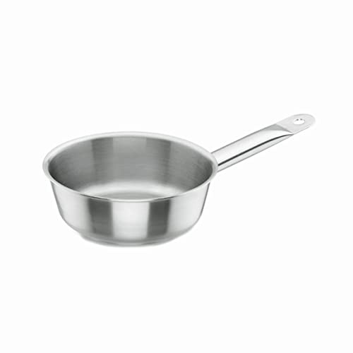 LACOR 51224 Sautese, konisch 24 cm, Silber | Aus lebensmittelechtem Edelstahl gefertigt; hohe Korrosionsbeständigkeit und Haltbarkeit im täglichen Gebrauch