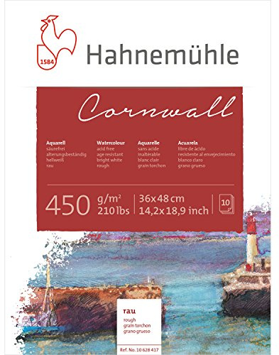 Aquarellblock Cornwall rau 450g/m², 36x48cm, 10Blatt