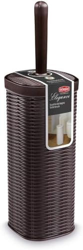 Stefanplast 2075916 Elegancia Escobillero Moka plástico 12 x 12 x 40 cm