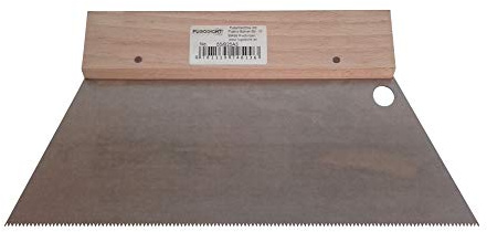 Fugodicht Leim Klebstoff Zahnspachtel Bodenleger Normalstahl A3 0.5x1.5mm gezahnt 250mm