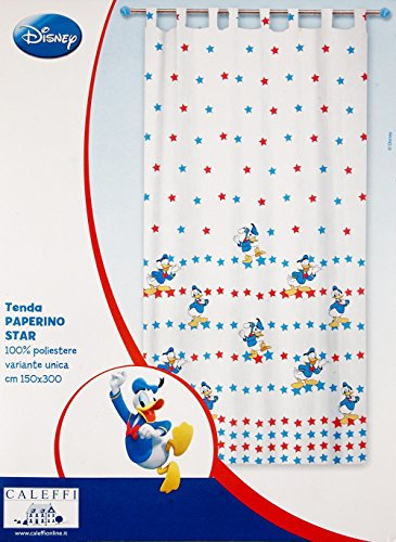 Tenda PAPERINO STAR con passanti a torretta di CALEFFI misura Cm.150 * 300 Var. azzurro