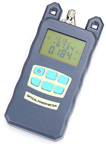 Portable Handheld Adjustable Optical Power Meter -70~+10 Cable Tester with FC SC Interfaces and Display Wavelength Range in 850~1625 for CATV Test and Telecommunication