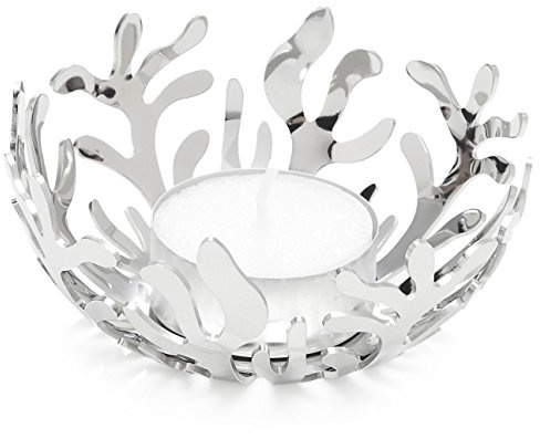 Alessi Mediterraneo Teelichthalter, Edelstahl