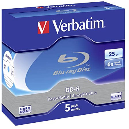 Verbatim BD-R SL 25GB 6 x 5 Pack Jewel Case BD-R 25GB 5pc(s)