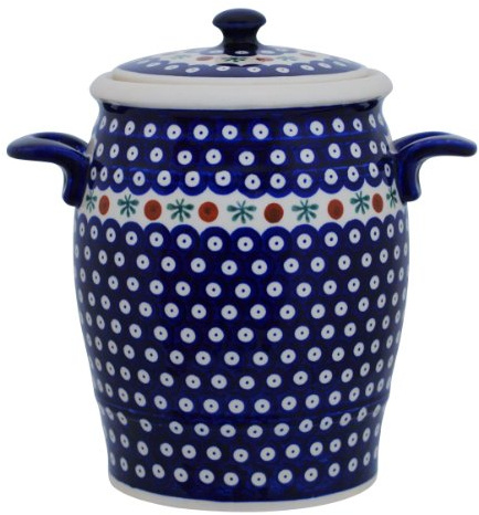 Bunzlauer Keramik Original Rumtopf 4,2 Liter Mehrzwecktopf Keramiktopf Einlegetopf (Dekor 41)
