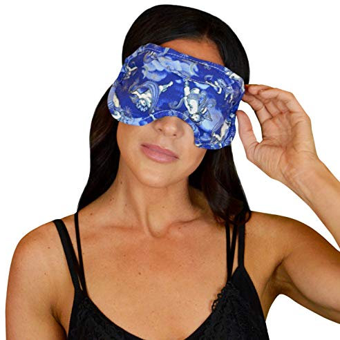 Nature's Approach Unisex-Erwachsene Lavender Eye Pillow Mask with Herbal Aromatherapy Fill Freezer Safe Microwavable for Hot and Cold Therapy Lavendel Augenkissen, Angel, Einheitsgröße
