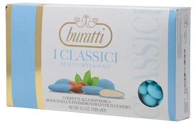 Buratti Confetti Dragées à l'amande Entière Bleues 1 Kg