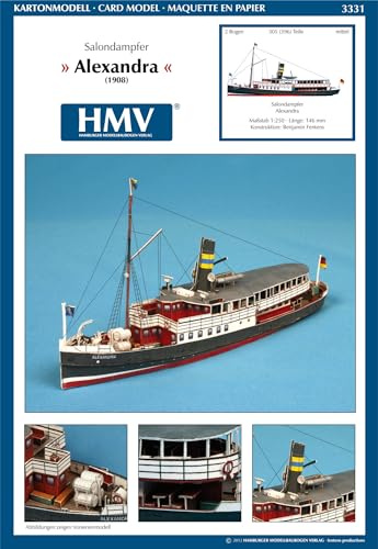 HMV HAMBURGER MODELLBAUBOGEN VERLAG Salondampfer Alexandra