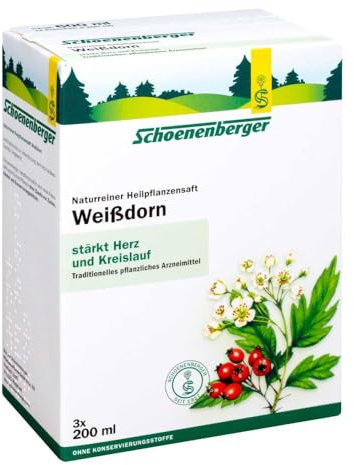 Schoenenberger Naturreiner Heilpflanzensaft Weißdorn 3X200 ml