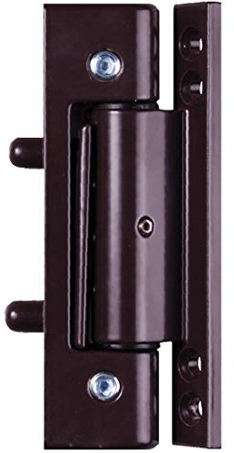 Mila Ideal Upvc Butt Door Hinge 110mm Long Flat Plate in Brown
