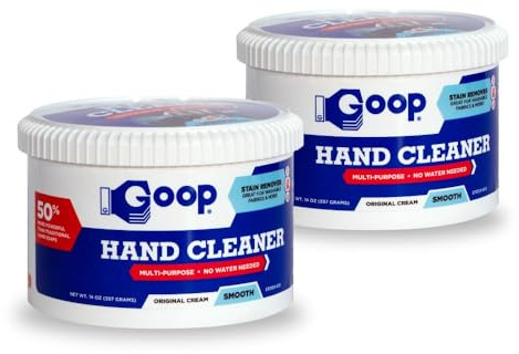 GOOP Original Multi-Purpose Waterless Hand Cleaner and Stain Remover - 14 oz Can (Pack of 2)