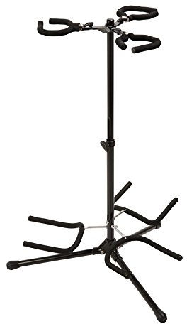 On Stage Stands Tri Flip-It Gitarrenständer mit Gummi schwarz