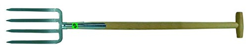 HaWe Profi-Spatengabel 4 Zinken, Esche, silber/beige, 35 x 5 x 110 cm