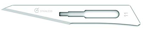 GIMA - Sterile Einwegklinge, aus Edelstahl, Nr. 11, 100er-Pack, 27021