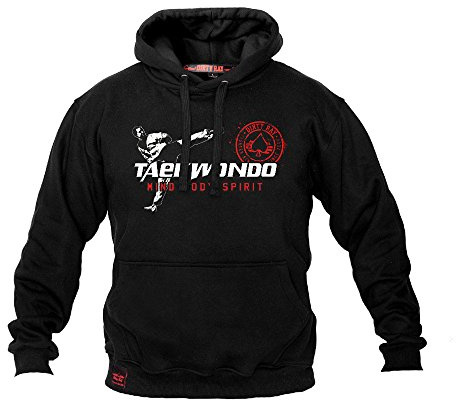 Dirty Ray Artes Marciales Tae Kwon Do sudadera hombre con capucha BDT15 (S)
