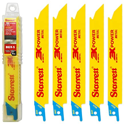 Starret B624-5 Lot de 5 lames Bi-métal pour scie sabre