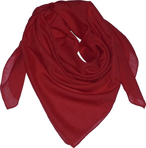 Harrys-Collection Unisex Baumwolltuch 100% Baumwolle Kopftuch, schwarz