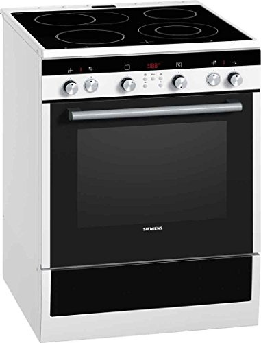 Siemens hc744240 Stand/A/Plaque Feux : Cuisinière vitrocéramique/Couleur : Blanc/Eco Plus/3D Air Chaud Plus