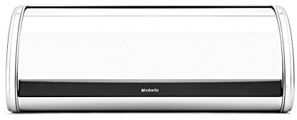 Brabantia Portapane in Acciaio, Apertura a Scomparsa, Standard, Inox Lucido