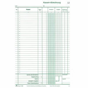 RNK Formularbuch Kassenbuch A4 2x50 Blatt nummeriert