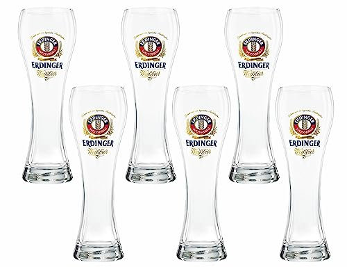 ERDINGER GLÄSER SET 6er 0,5 Liter NEU