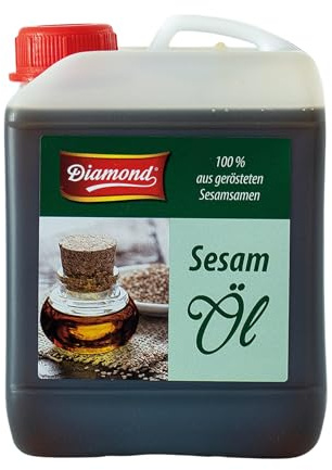 DIAMOND Sesamöl, aus 100% gerösteten Sesamsamen, Ein kulinarischer Genuss mit nussigem Aroma - 1 x 2,5 l, Liquid