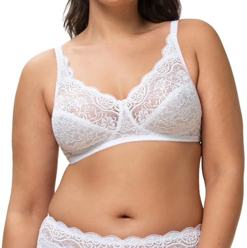 Triumph Womens Amourette 300 X Non-wired Bra, White, 42C UK