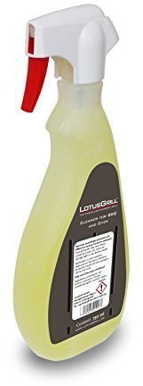 LotusGrill Limpiador de horno y barbacoa (750 ml), elimina los depósitos quemados especialmente persistentes y difíciles, especialmente desarrollado para la parrilla de carbón vegetal con baja emisión de humo.