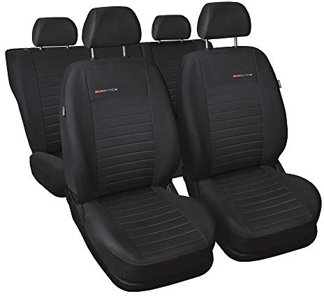 gsmarkt | Universal 5-Sitze Grau | Sitzbezüge Komplettset Sitzbezug für Auto Sitzschoner Set Schonbezüge Autositz Autositzbezüge Sitzauflagen Sitzschutz