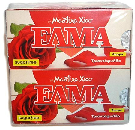 Mastic Gum (Elma) with Rose CASE 10x10 Pieces - Chios Mastiha by Mastiha Growers Association