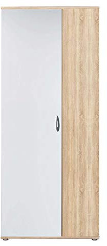 AVANTI TRENDSTORE - Talent - Armadio ad ante a battente, scarpiera in laminato quercia/bianco, dimensioni: LAP 70x176x35 cm