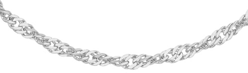 Carissima Gold Damen 9k (375) Gold 1.2mm Diamantschliff Twist Panzerkette
