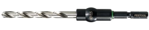 Festool Spiralbohrer HSS D 6/57 CE/M-Set mit Innensechskantschlüssel | HSS-Bohrer 6 mm Durchmesser - schneller Wechsel per Innensechskant - für Möbel- und Küchenmontage