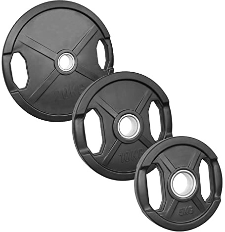 POWER-XTREME Hantelscheiben | Gewichtsscheiben | gummiert | 50mm | mit Griffen | Größenauswahl: 0,5kg | 1,25kg | 2,5kg | 5kg | 10kg | 15kg | 20kg | 25kg | 40kg | Studioqualität