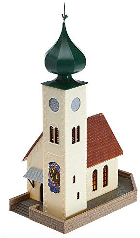 FALLER 130238 - Kirche, Weiss/Opulenter Garten, Medium