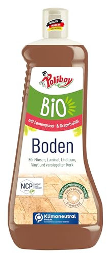 POLIBOY BIO Boden Reiniger - Universalreiniger für Bodenbeläge - Streifenfrei mit Frischeduft - 1x 1000 ml - Made in Germany