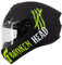 Broken Head Motoradhelm Adrenalin Therapy X4 - Sportlicher Integralhelm - Schwarz-Grün Matt - Größe M (57-58 cm)