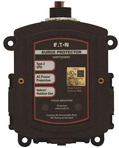 Eaton CHSPT2SURGE SPD Type 2 Chsp Whole Home Surge Protector, Nema 4, Single Phase, 120/240 Volts, Ul 1449 3Rd Edition