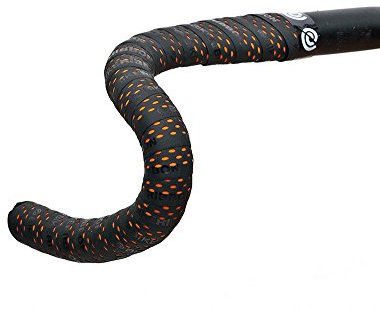 Bike Ribbon Drops Double Layer Bar Tape, Schwarz (Black/Orange), One Size