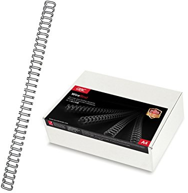 Gbc RG810410 - Canutillo 34 anillas paso 3:1 WIRE Nº4 (6.3 mm) (caja 100) color negro